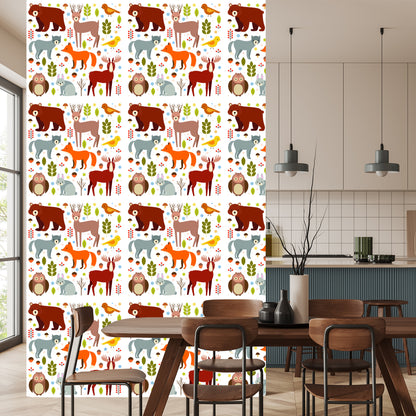 Wallpaper For Children - Cute Forest Animals