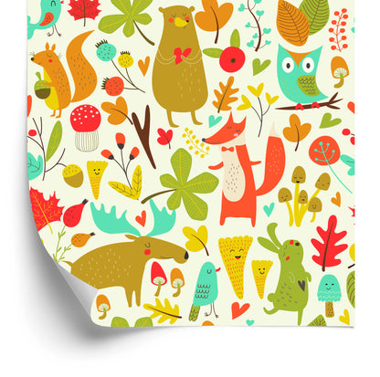 Wallpaper For Children - Wonderful Forest Animals