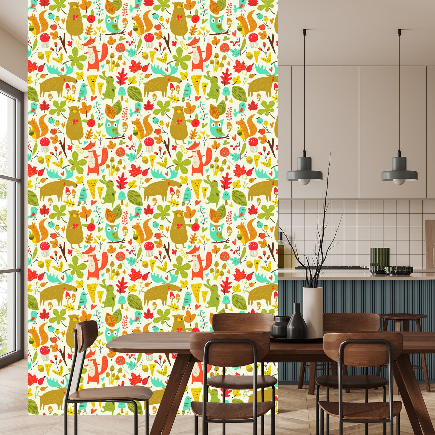 Wallpaper For Children - Wonderful Forest Animals