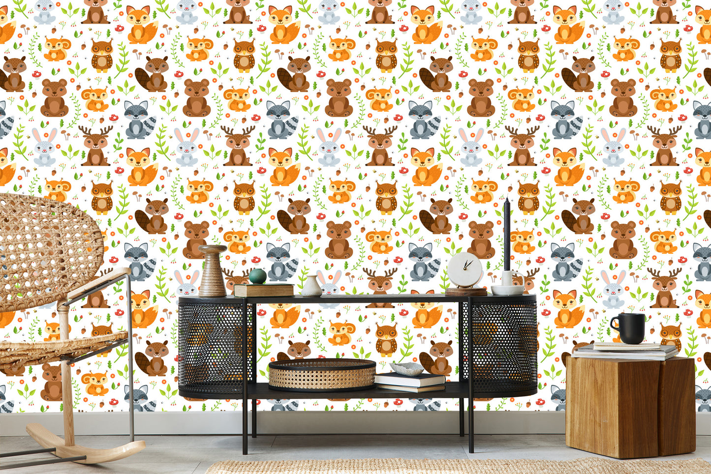 Wallpaper For Children - Forest Friends