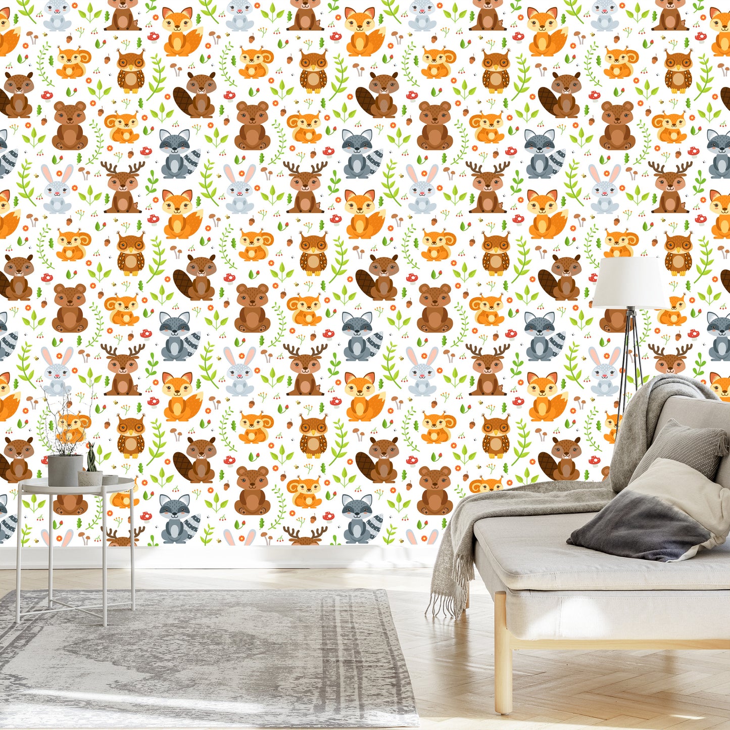 Wallpaper For Children - Forest Friends