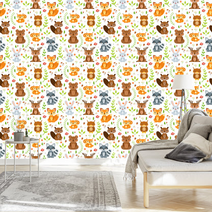 Wallpaper For Children - Forest Friends