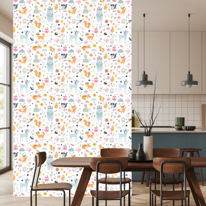 Wallpaper For Children - Happy Forest Animals