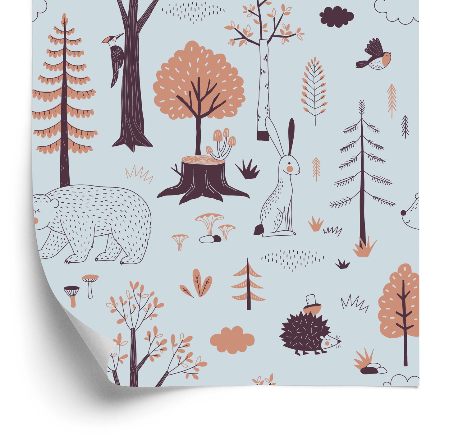 Wallpaper For Children - Beautiful Forest Animals