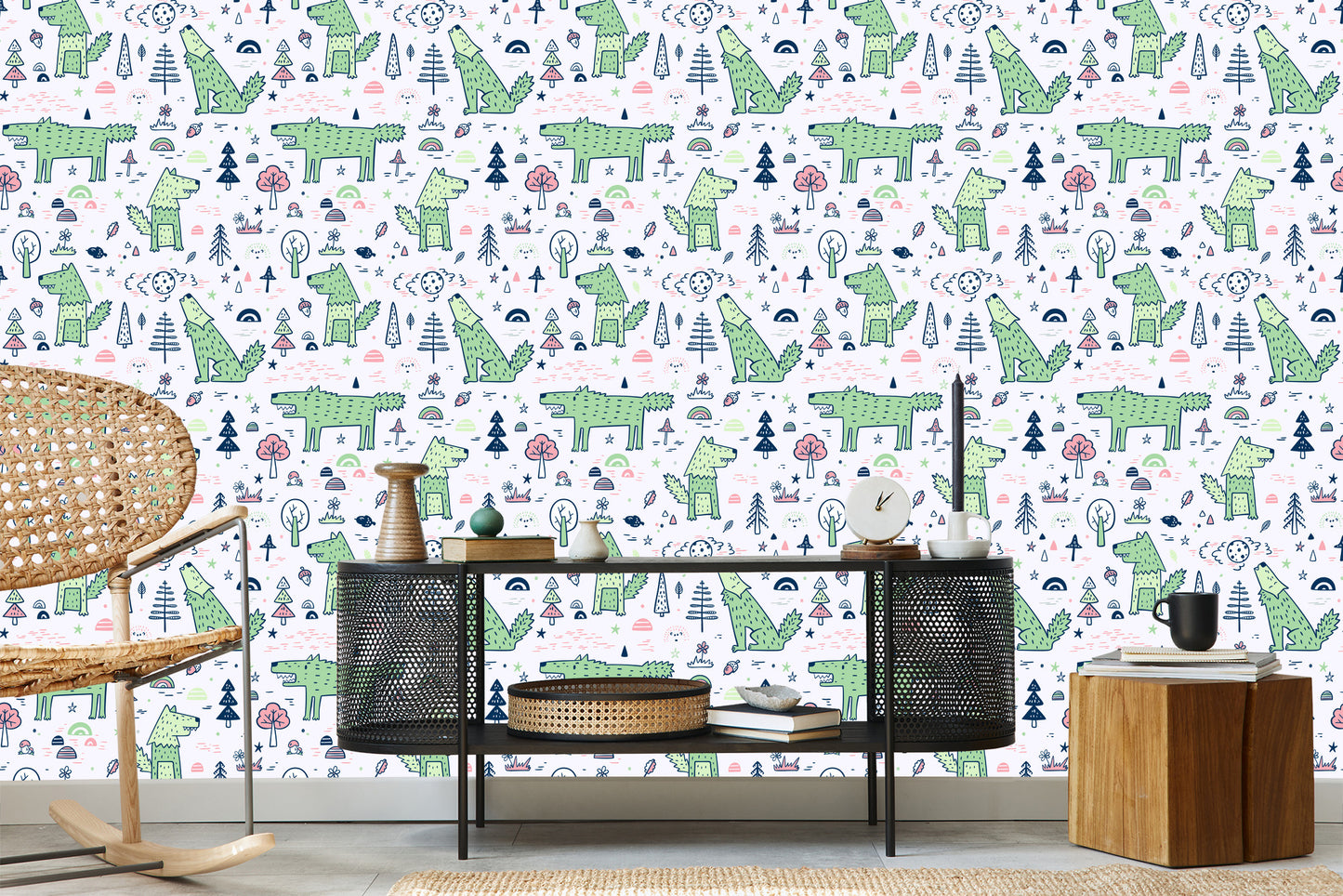 Wallpaper Forest Animals And Plants