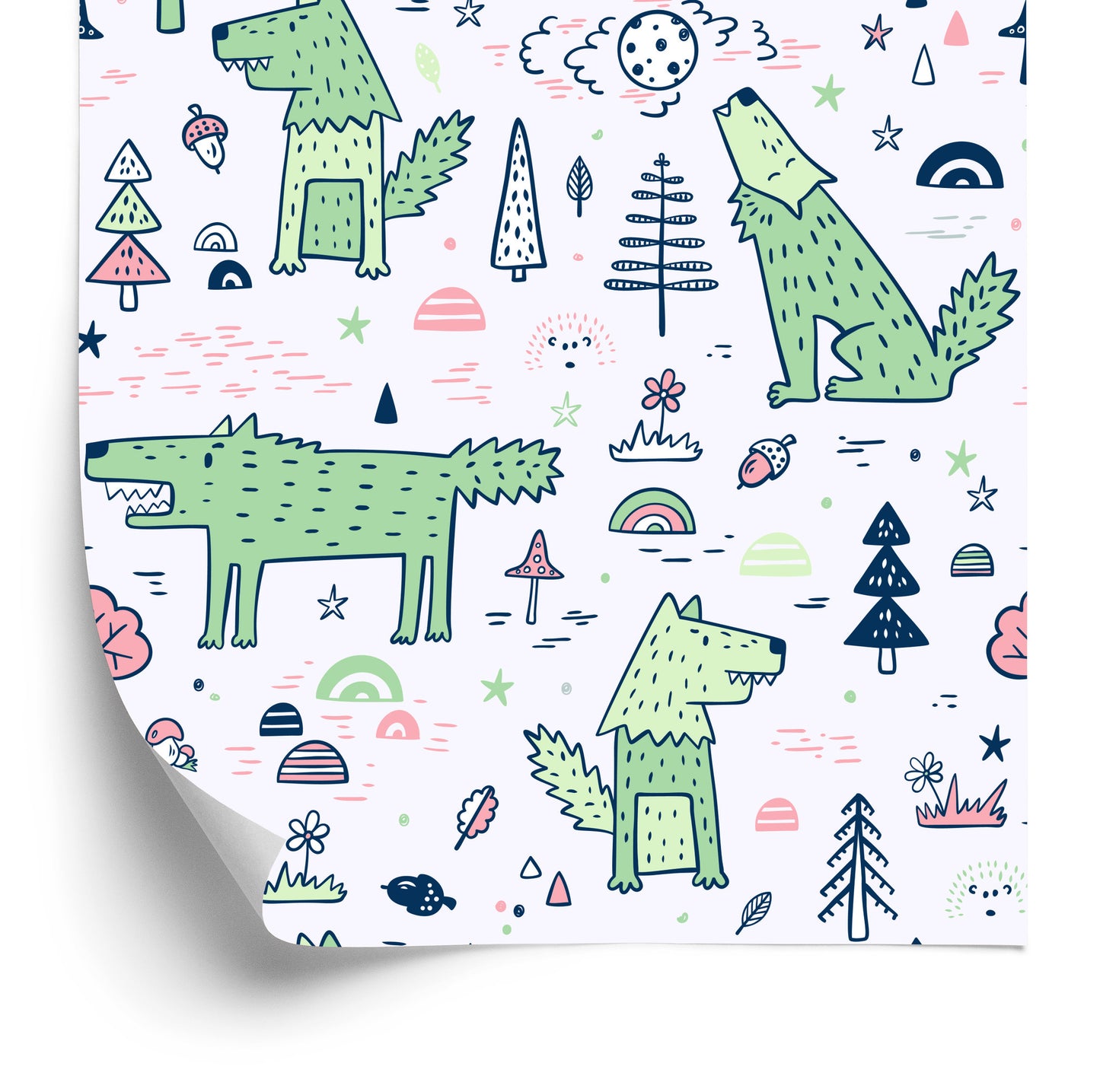 Wallpaper Forest Animals And Plants