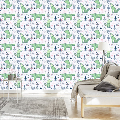 Wallpaper Forest Animals And Plants