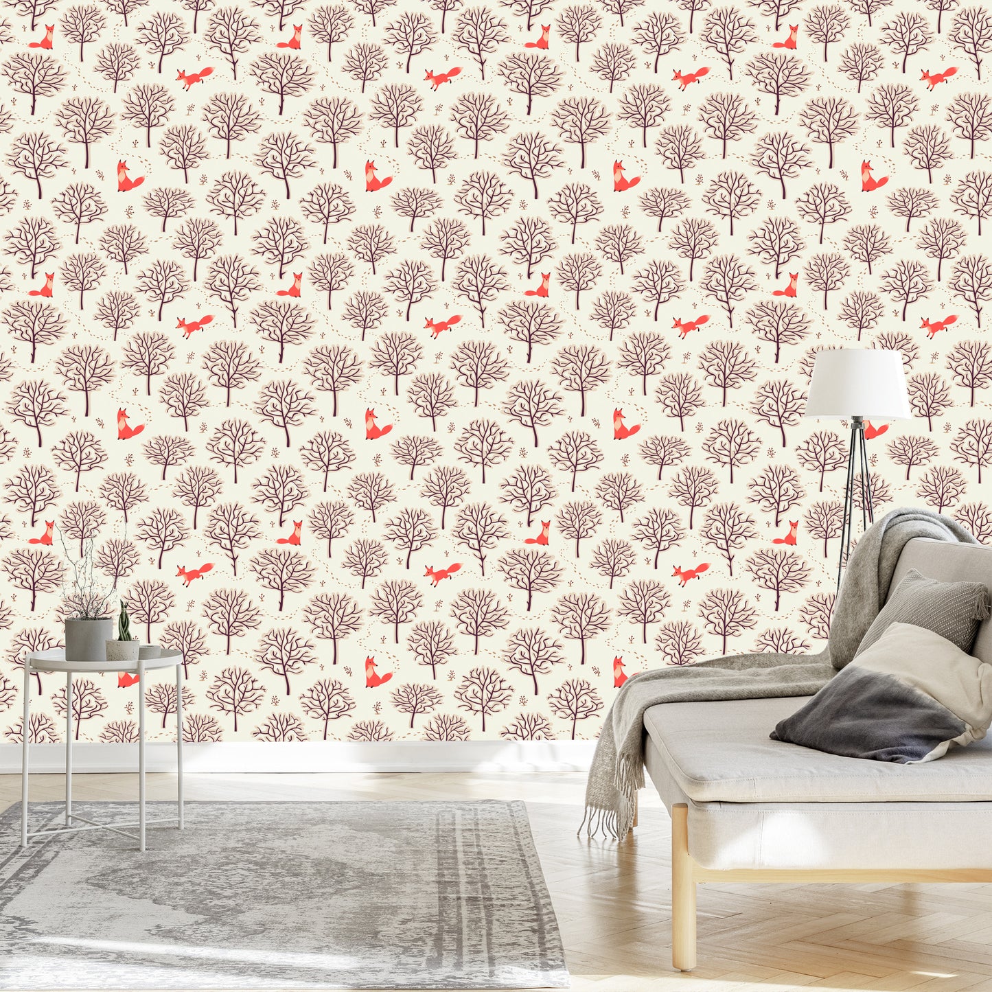 Wallpaper Foxes In The Winter Forest