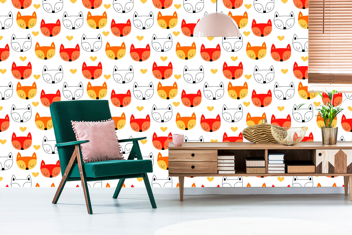 Wallpaper Lovely Fox Mouths