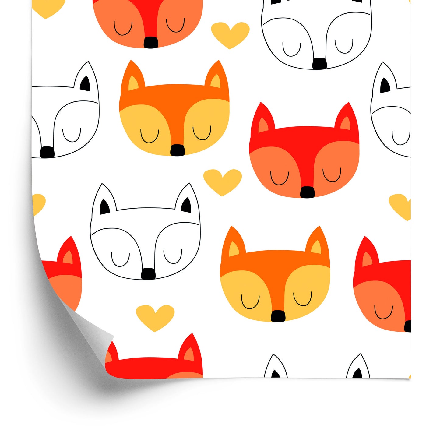 Wallpaper Lovely Fox Mouths