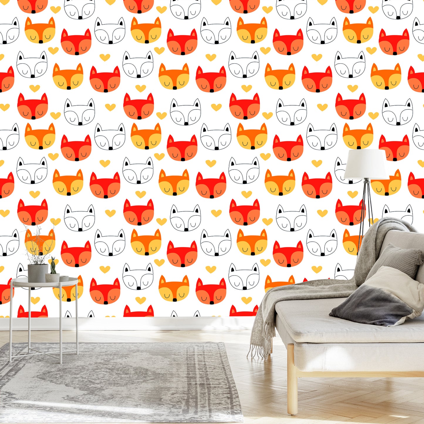 Wallpaper Lovely Fox Mouths