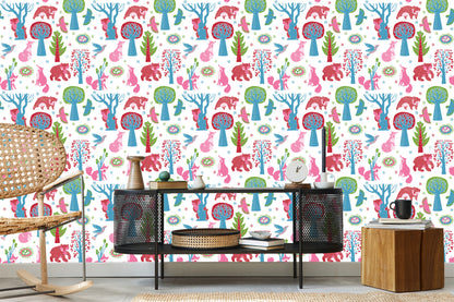 Wallpaper For Children - Forest Animals