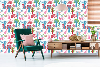 Wallpaper For Children - Forest Animals