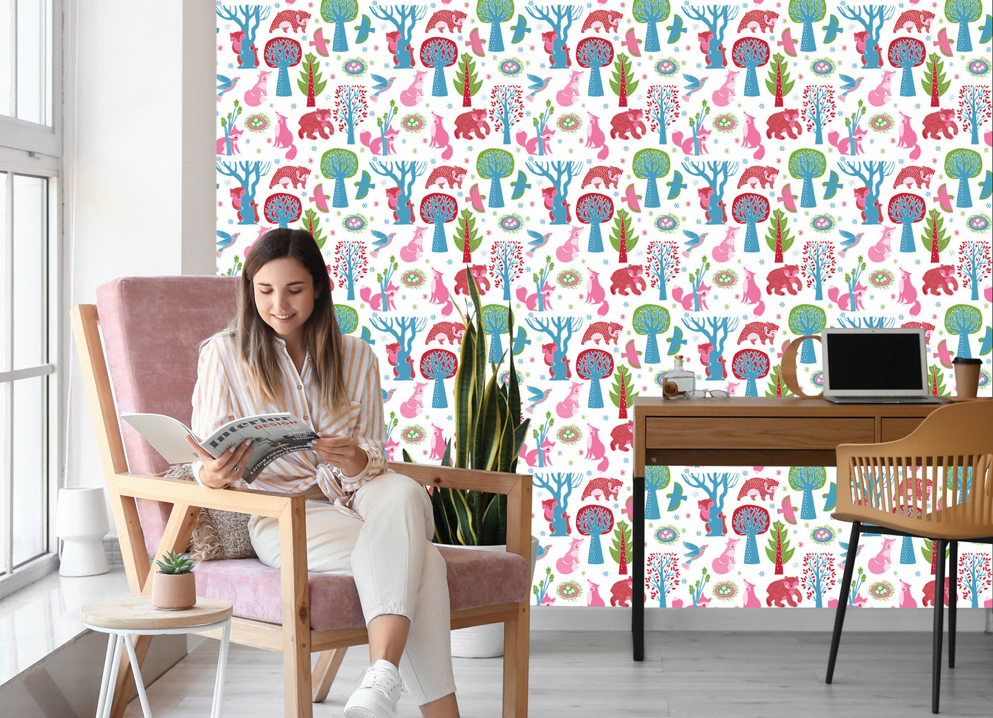 Wallpaper For Children - Forest Animals