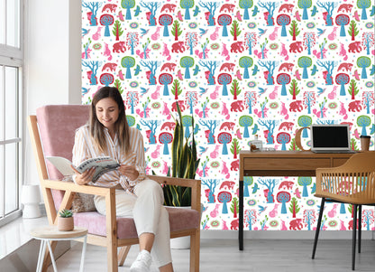 Wallpaper For Children - Forest Animals