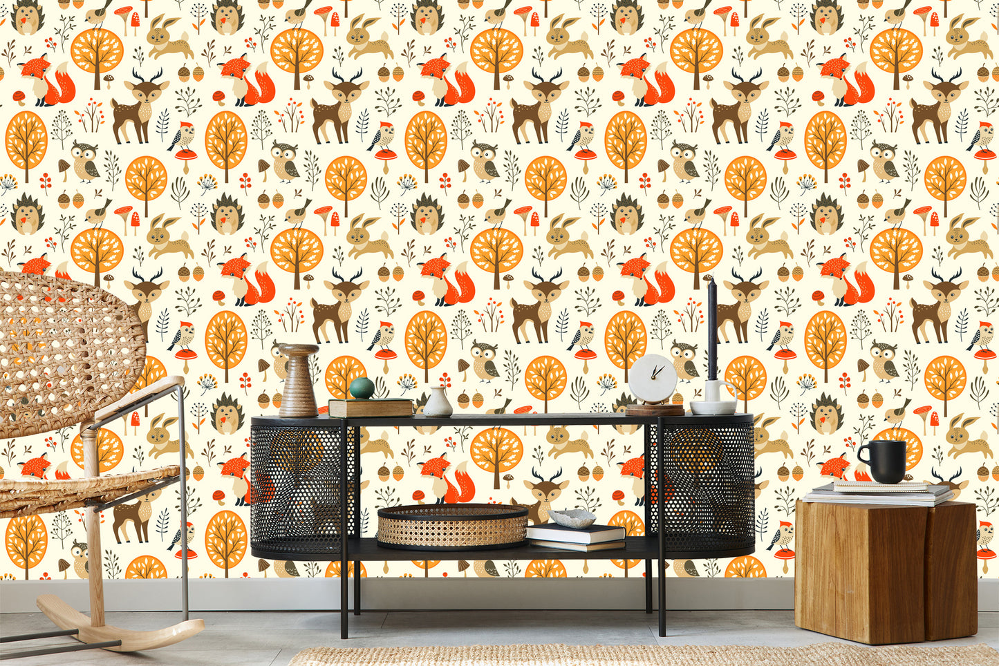 Wallpaper Lovely Forest Animals