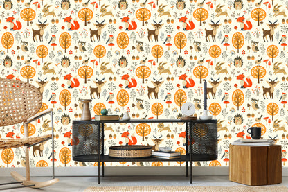 Wallpaper Lovely Forest Animals