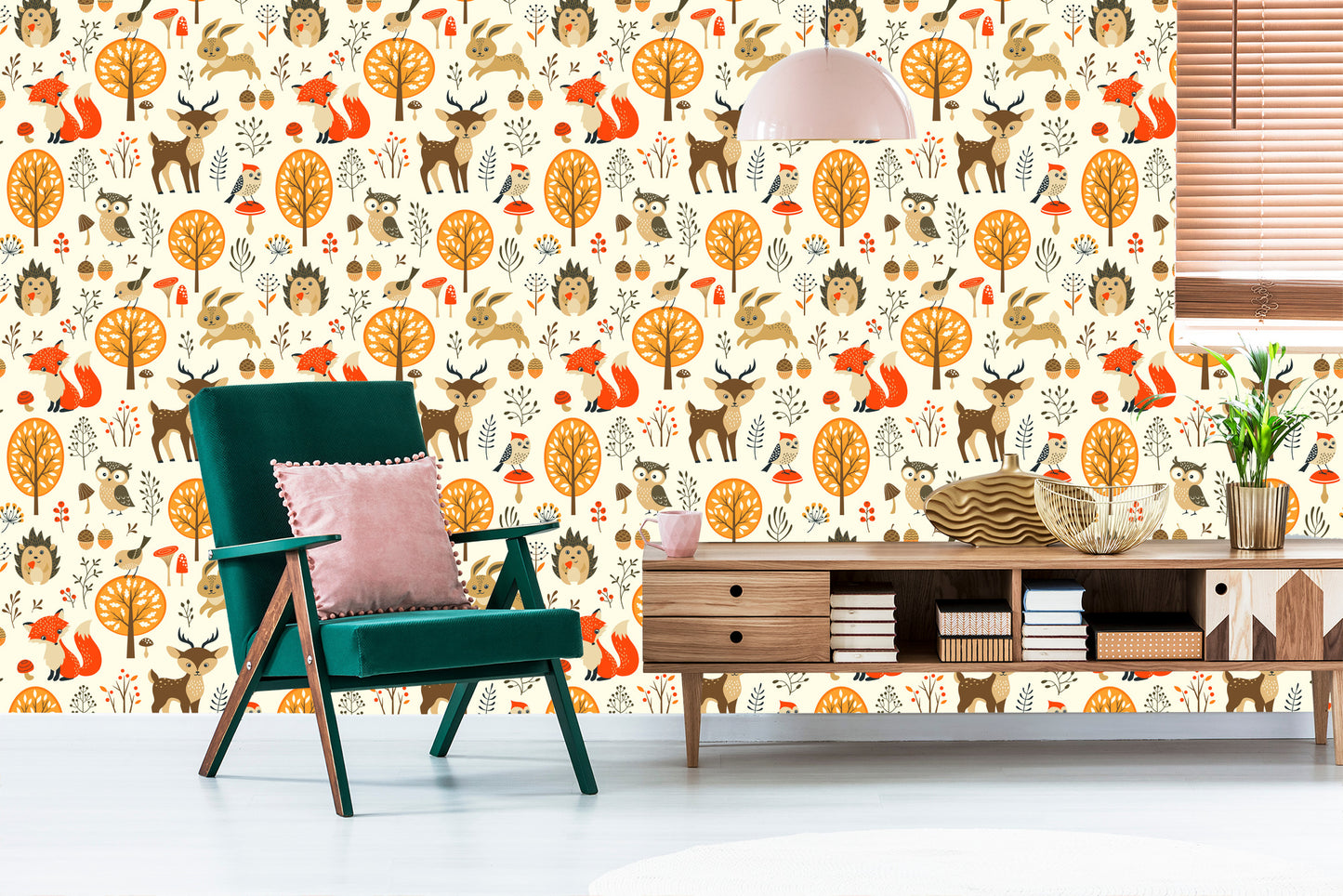 Wallpaper Lovely Forest Animals