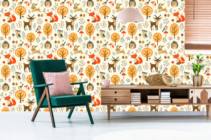 Wallpaper Lovely Forest Animals