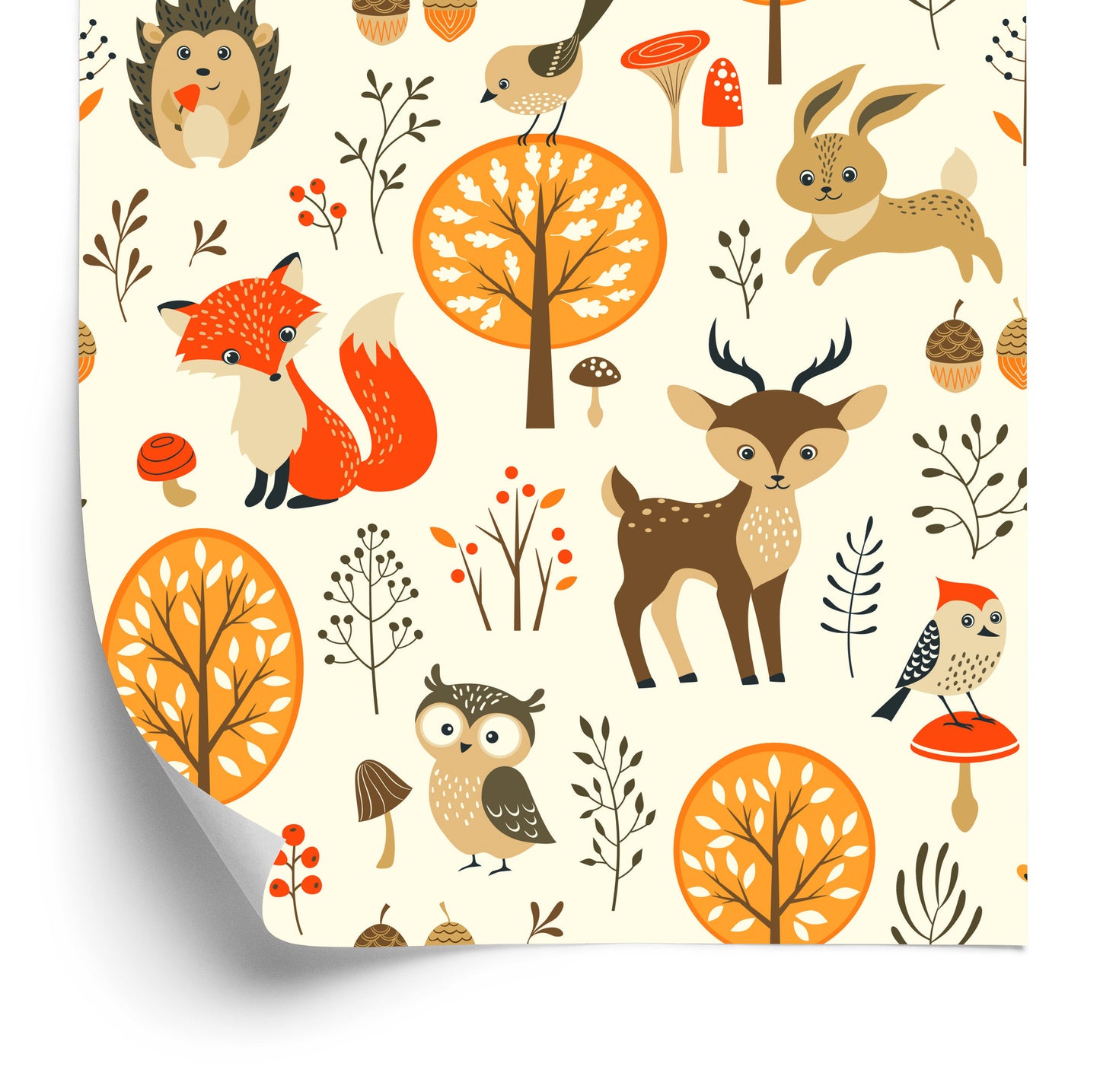 Wallpaper Lovely Forest Animals