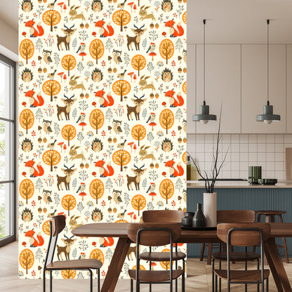 Wallpaper Lovely Forest Animals