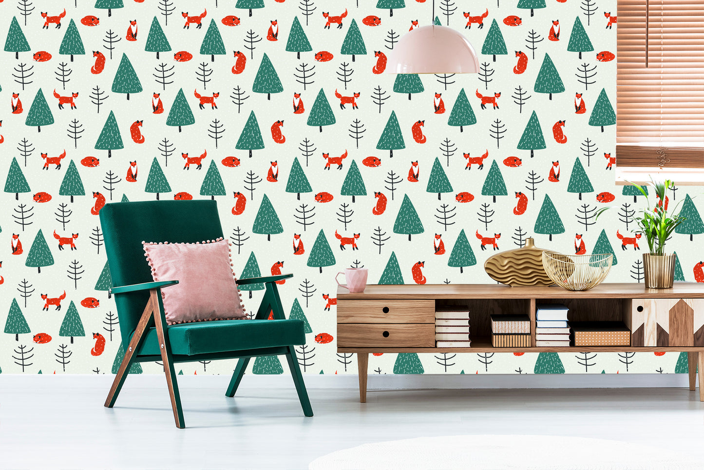 Wallpaper Sleeping Foxes In The Forest
