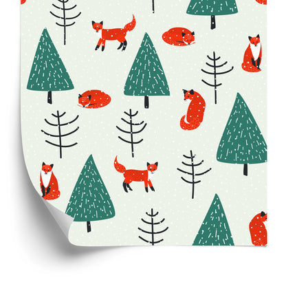 Wallpaper Sleeping Foxes In The Forest
