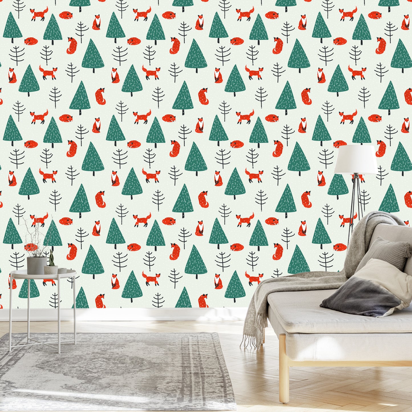 Wallpaper Sleeping Foxes In The Forest