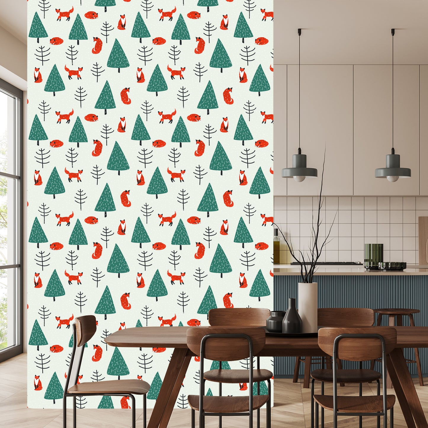 Wallpaper Sleeping Foxes In The Forest