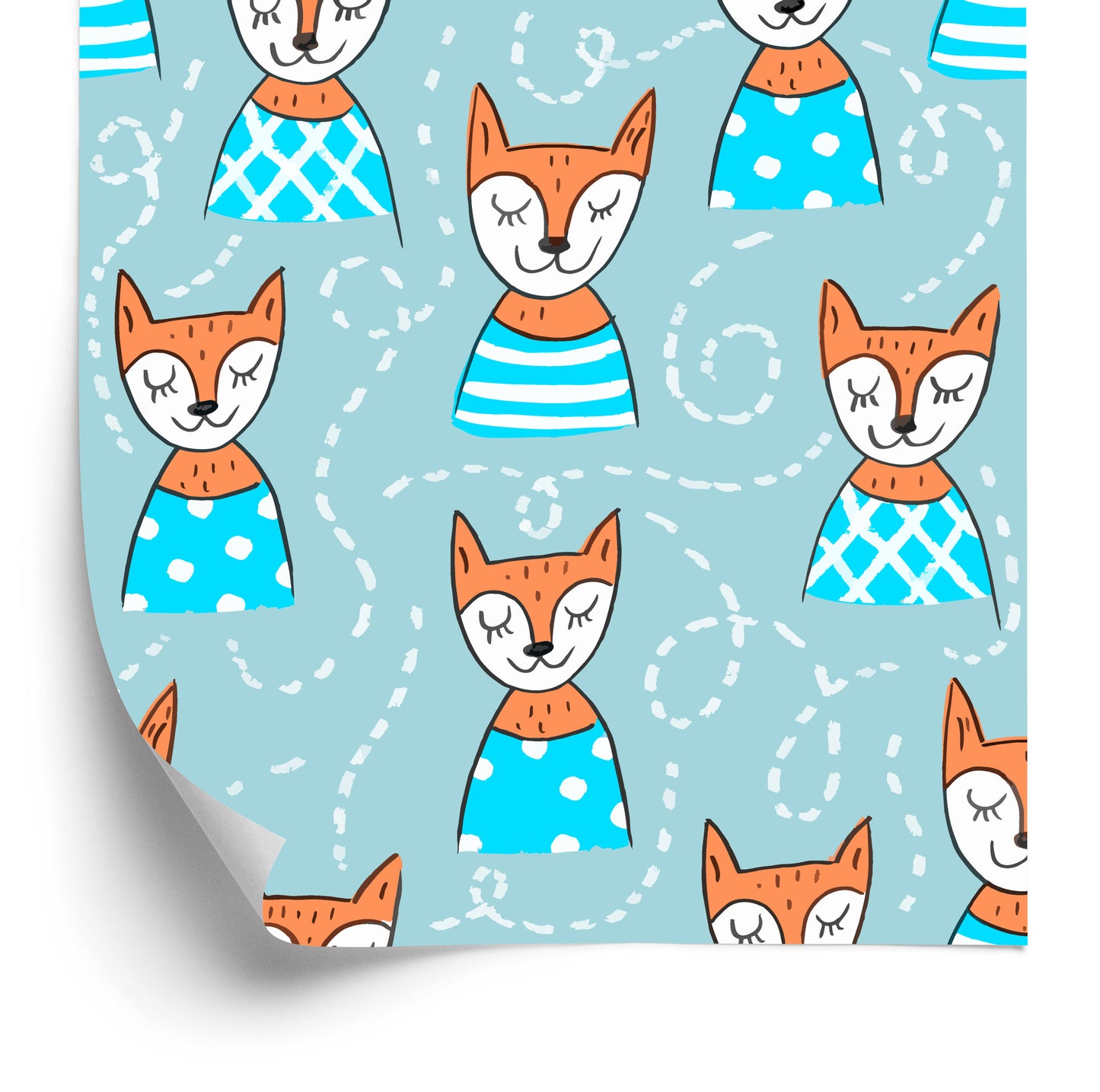 Wallpaper Foxes In Sweaters
