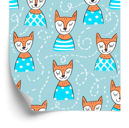 Wallpaper Foxes In Sweaters