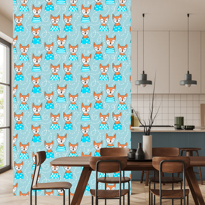 Wallpaper Foxes In Sweaters
