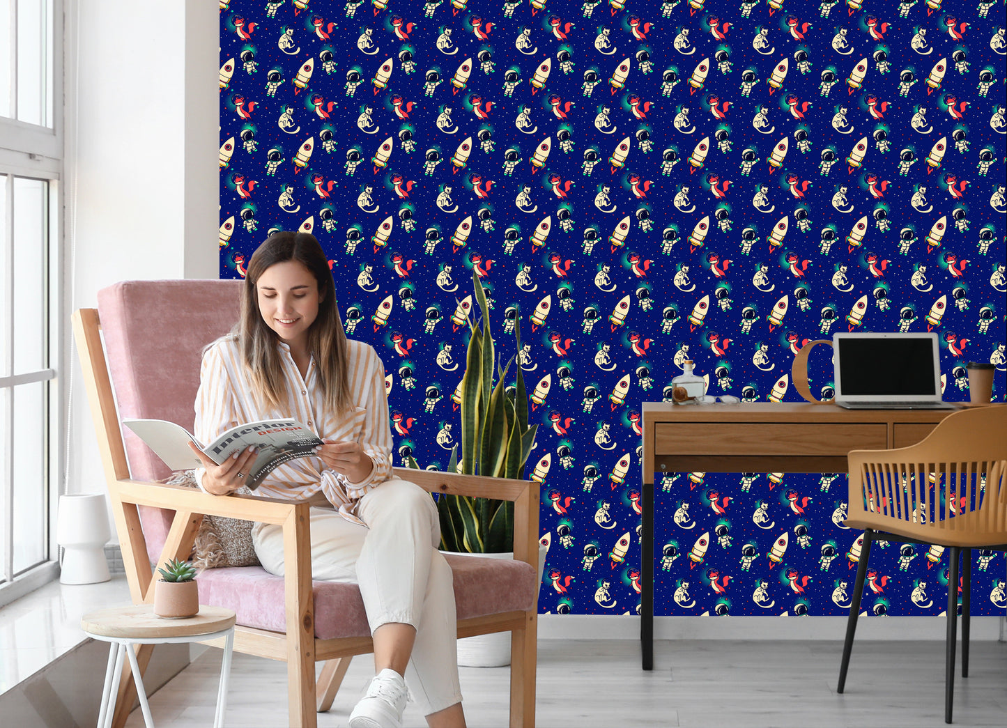 Wallpaper Space Foxes And Cats