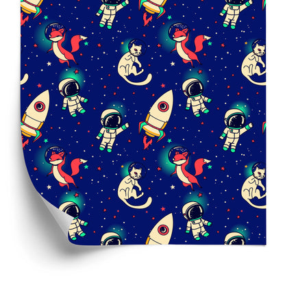 Wallpaper Space Foxes And Cats