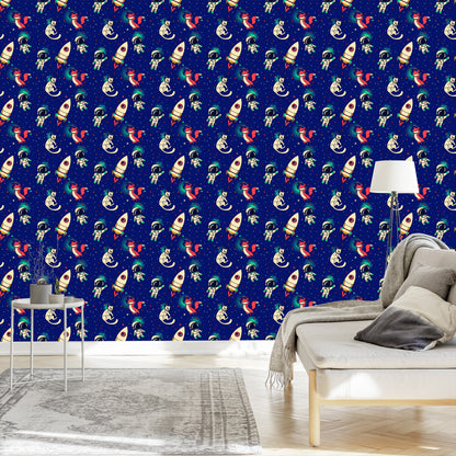 Wallpaper Space Foxes And Cats