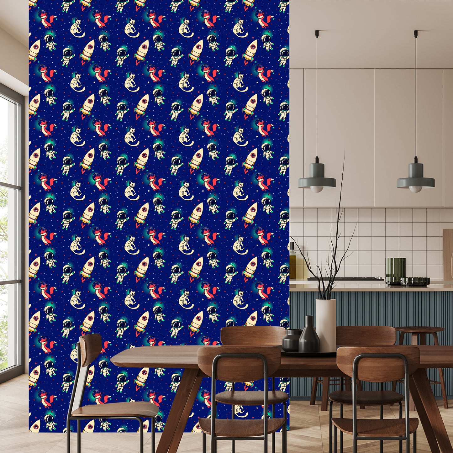 Wallpaper Space Foxes And Cats