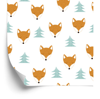 Wallpaper Sleeping Foxes Among The Trees