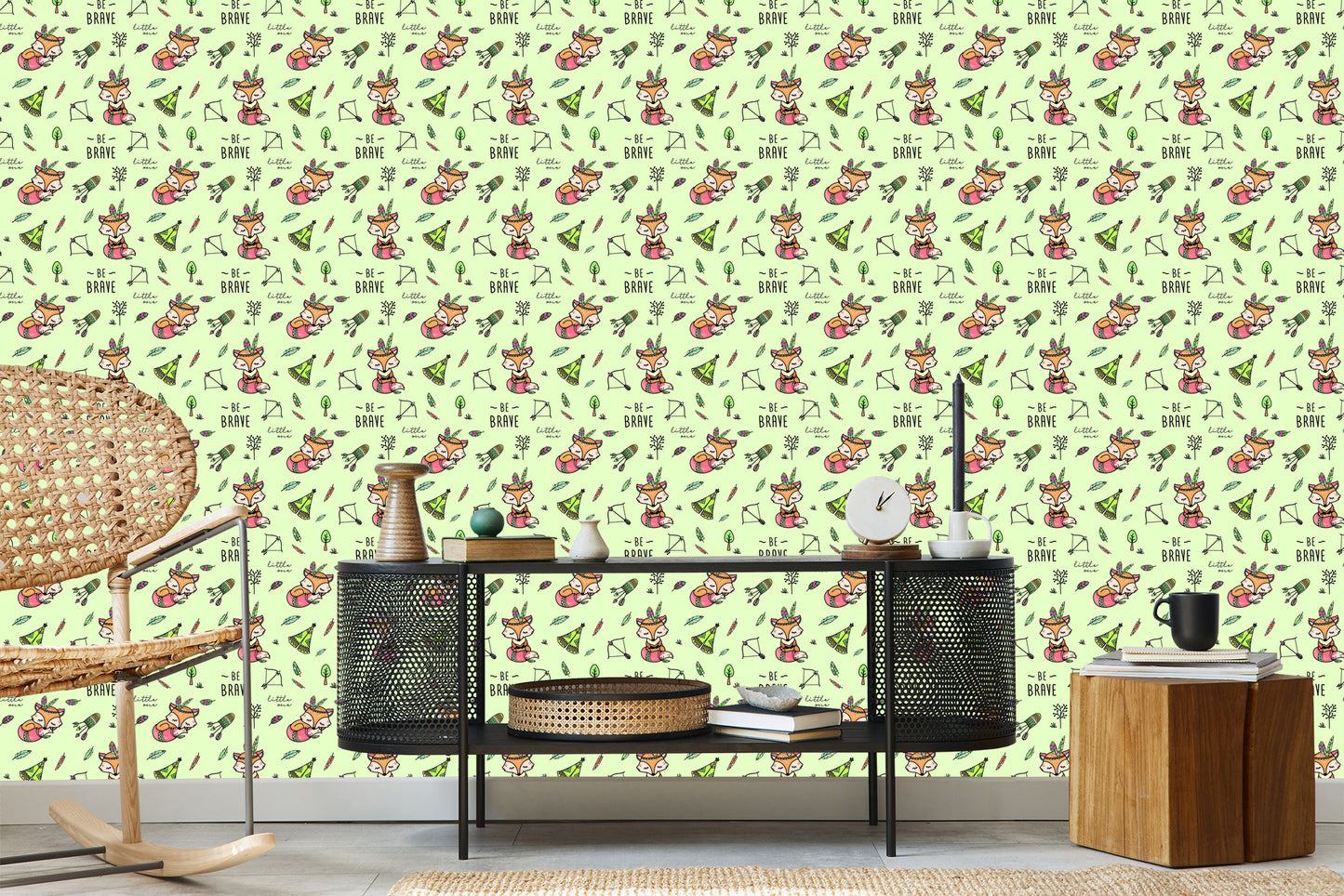 Wallpaper Sleeping Indian Foxes