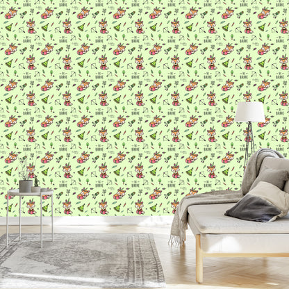 Wallpaper Sleeping Indian Foxes