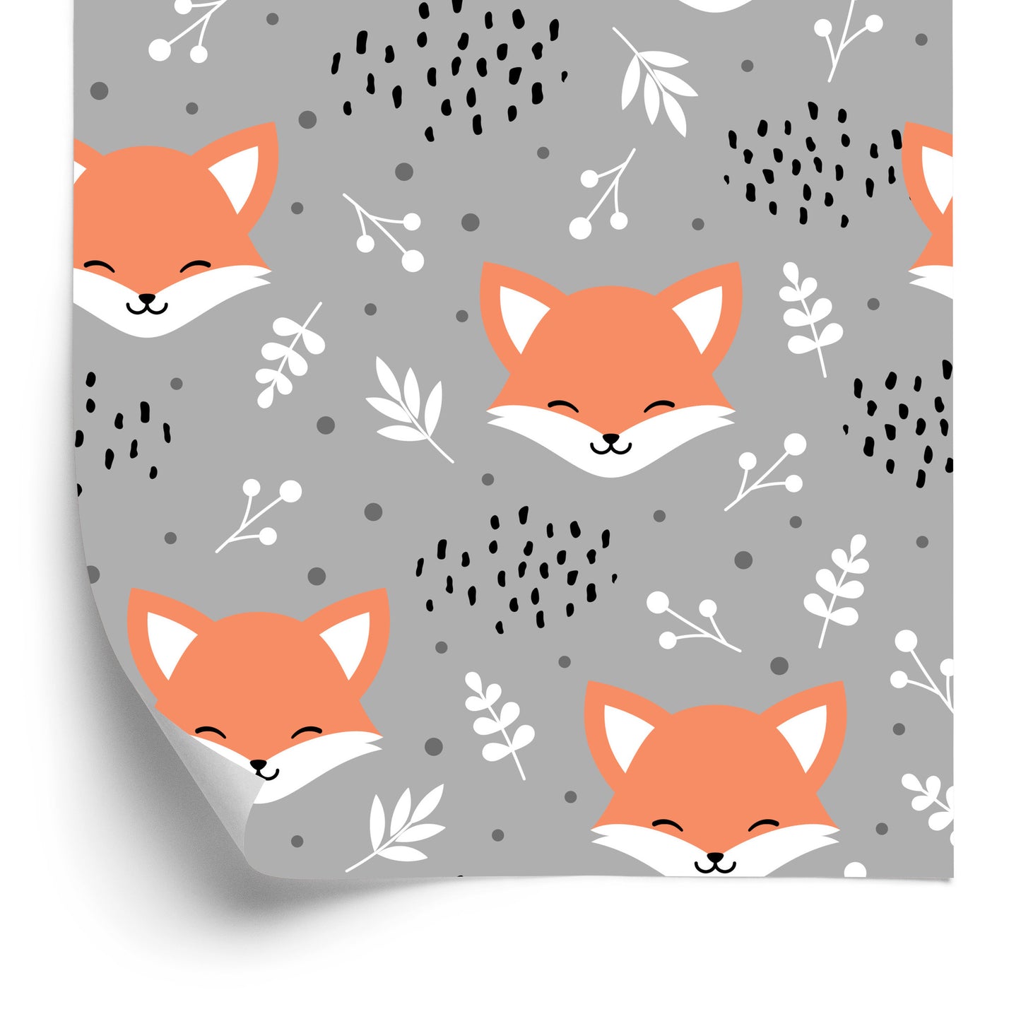 Wallpaper Happy Foxes In The Forest