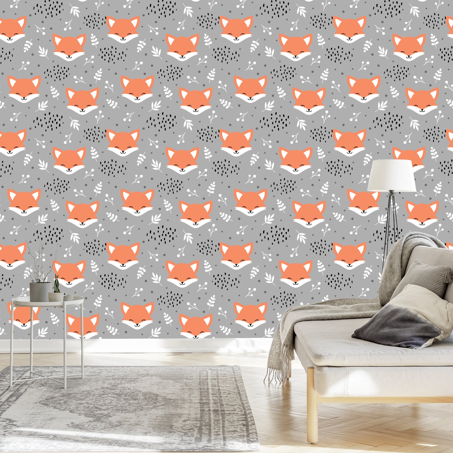 Wallpaper Happy Foxes In The Forest