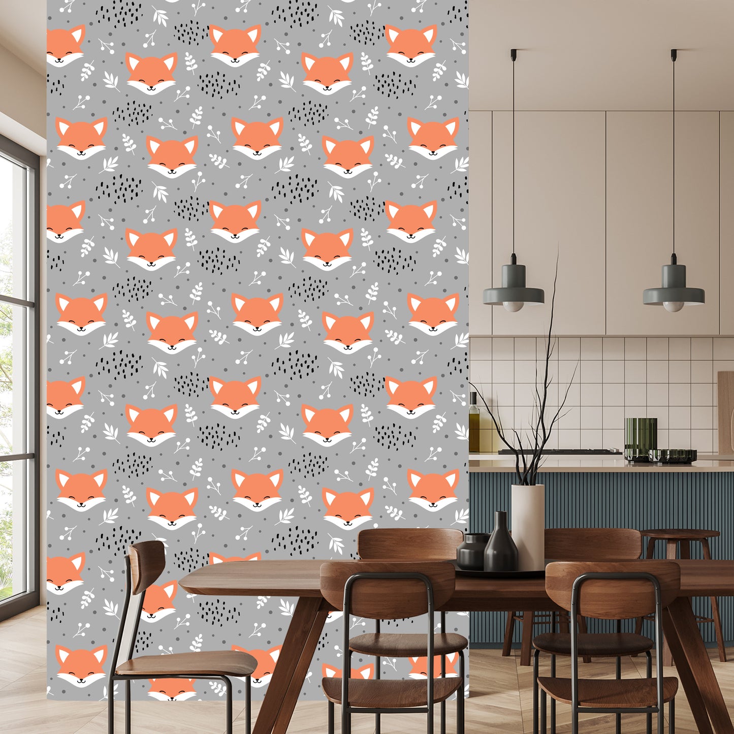 Wallpaper Happy Foxes In The Forest