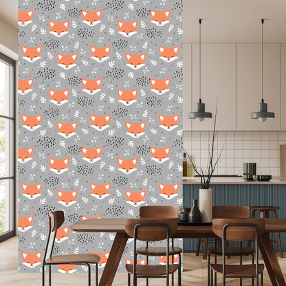 Wallpaper Happy Foxes In The Forest