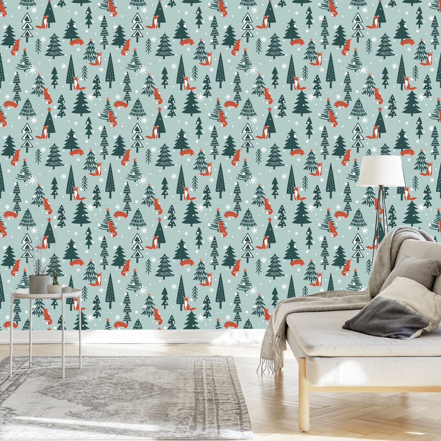 Wallpaper Sleeping Foxes In The Winter Forest