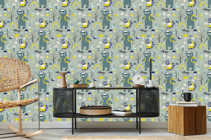 Wallpaper For Children - Funny Bears In The Forest