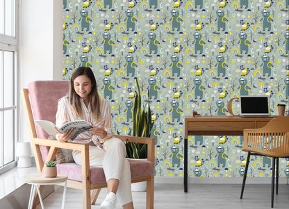 Wallpaper For Children - Funny Bears In The Forest