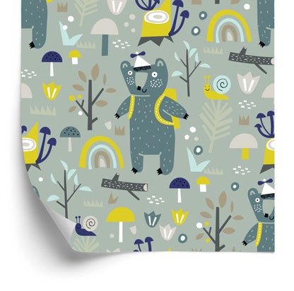 Wallpaper For Children - Funny Bears In The Forest