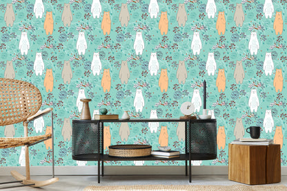 Wallpaper For Children - Colorful Happy Bears