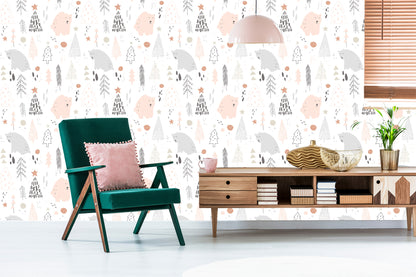 Wallpaper For Children - Sleeping Bears