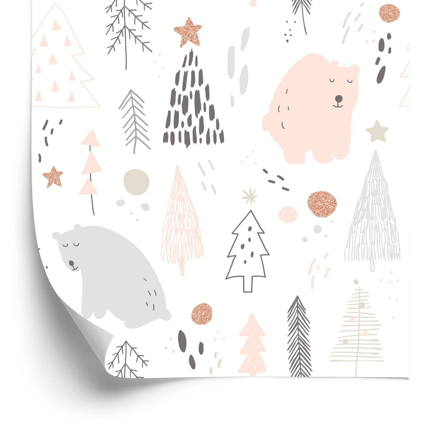 Wallpaper For Children - Sleeping Bears